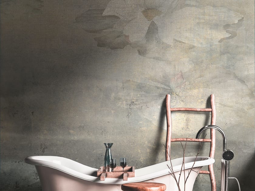 Уникальные полосатые обои из ткани Tecnografica декоративные ARCH-00046334