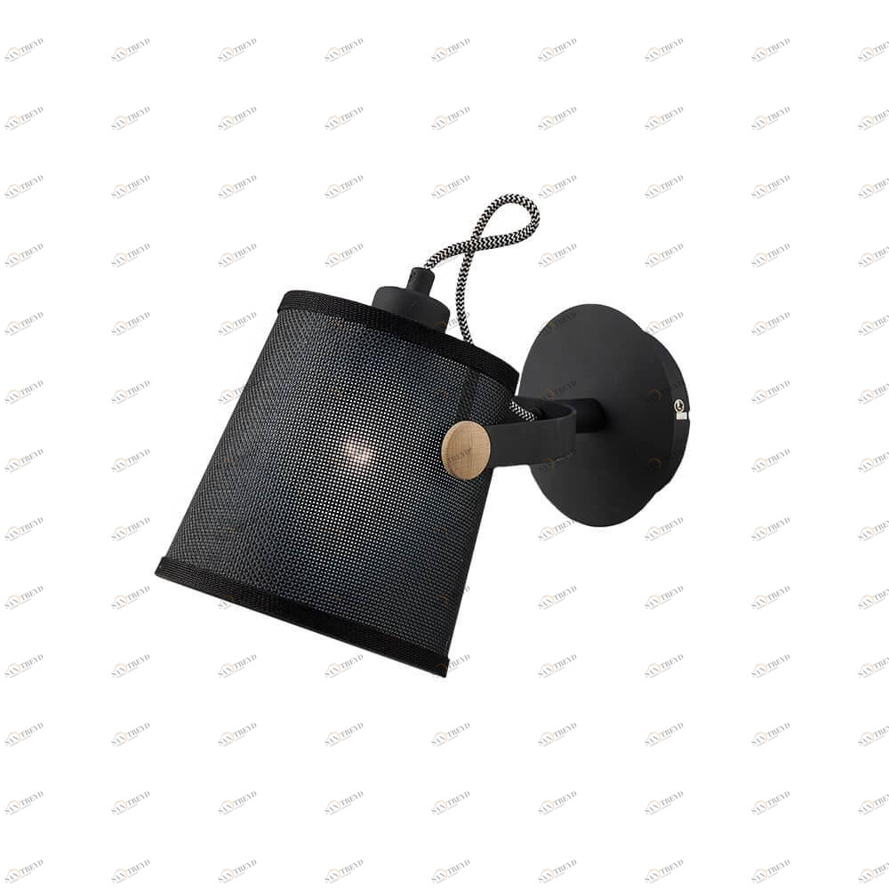 Спот настенный с абажуром черный Nordica 4925 MANTRA NORDICA BLACK 00-3891500 Черный 