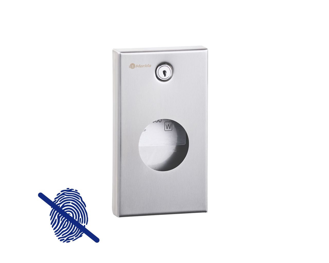 GSM072 Гигиенический мешок-контейнер STELLA Anti-FingerPrint матовая сталь с покрытием AFP Merida 