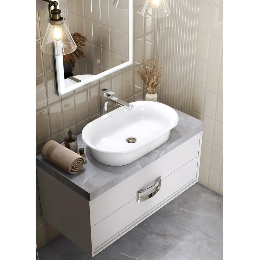 Плитка настенная Kerama Marazzi Бланше глянцевая 9.9x20 см 0.8 м² цвет бежевый 84497239 STLM-2160471 - Вид №5