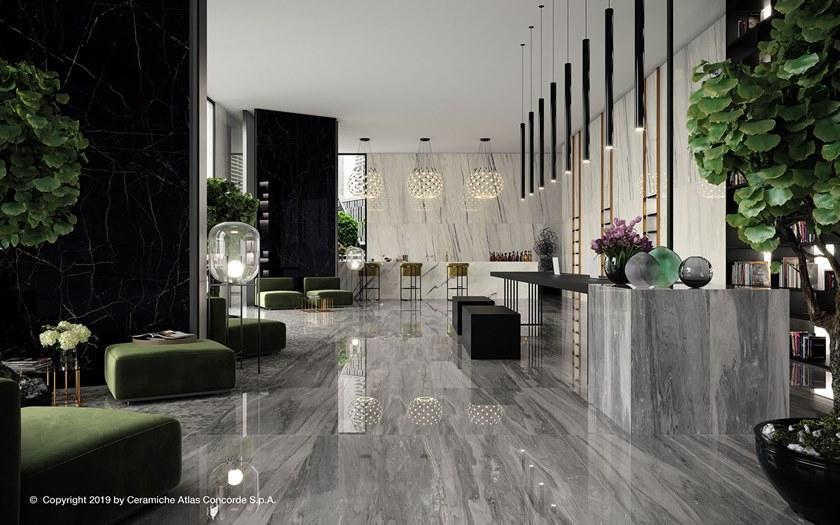 Atlas Concorde Белая плитка для стен с эффектом мрамора Marvel dream sun-id-1460935 - Вид №42