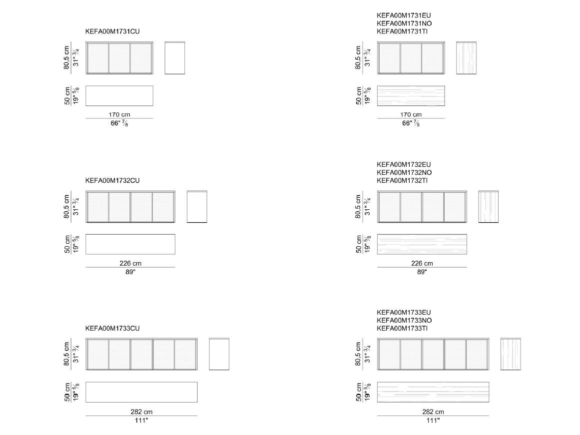 Деревянный офисный шкаф с распашными дверями i 4 Mariani Kefa ARCH-00046190 - Вид №5