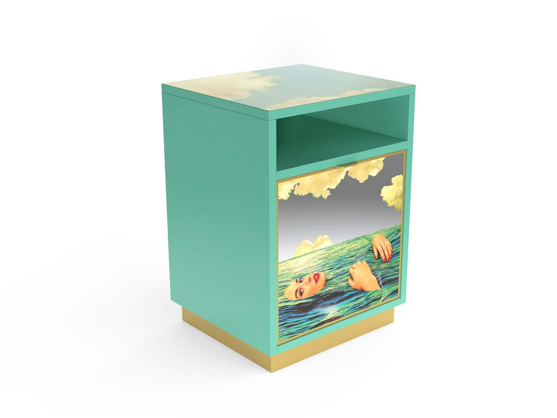 Квадратная прикроватная тумбочка из МДФ Seletti туалетная бумага Seletti wears ARCH-00035037 - Вид №1