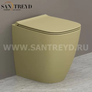 GN002SE Приставной унитаз напольный Желтый Ceramica Globo GENESIS Италия