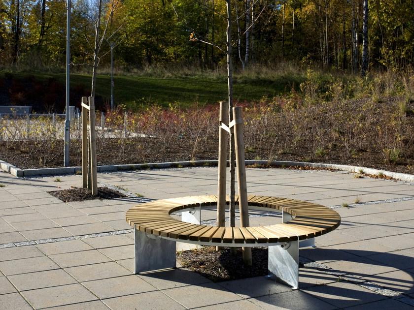 VESTRE Модульная круглая скамья из стали и дерева Vroom sun-id-1352307 - Вид №3