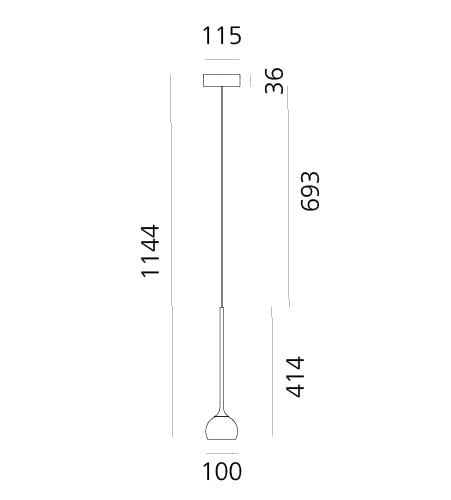 Металлический подвесной светильник с регулируемой яркостью Artemide Ixa ARCH-00047762 - Вид №6