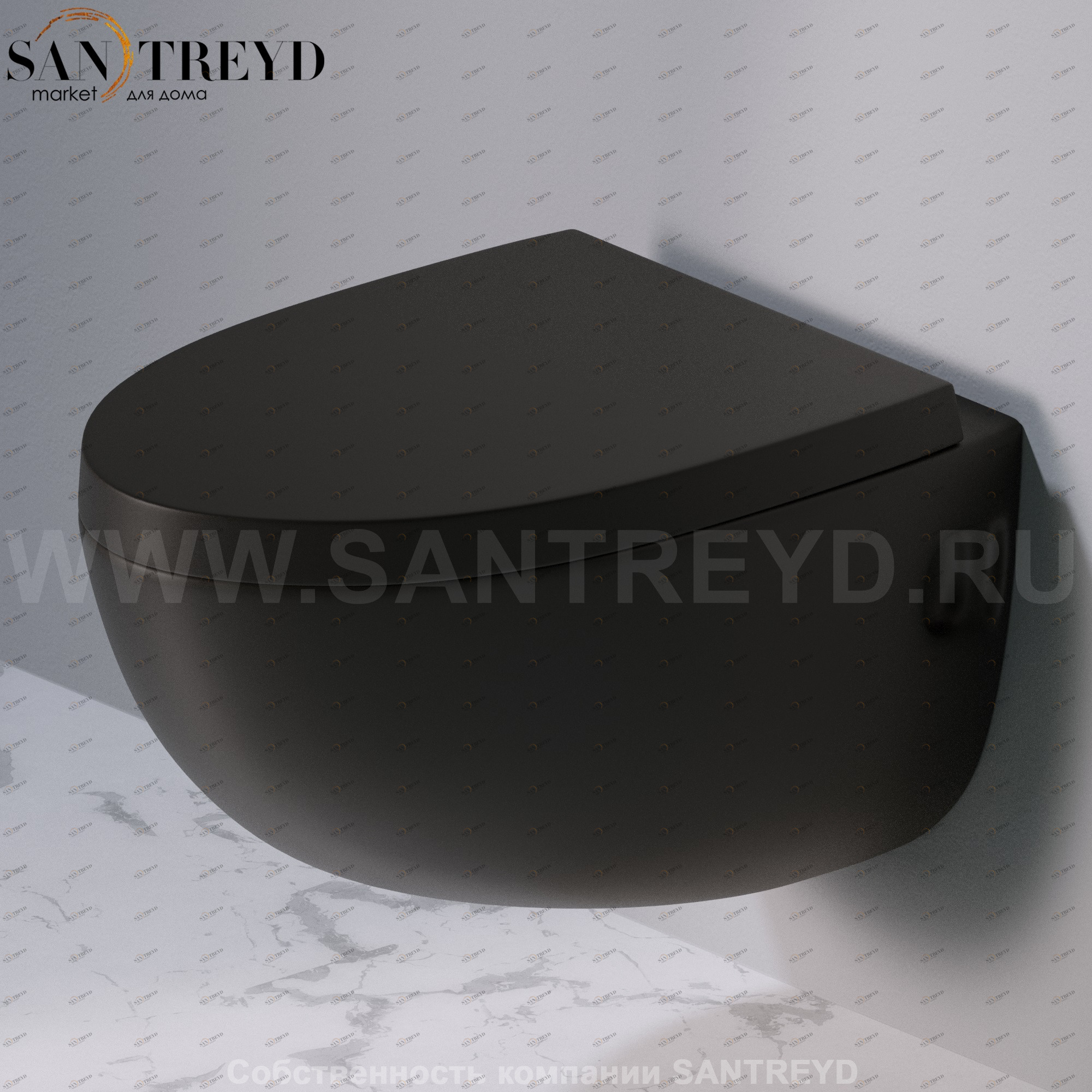 S511.105 Подвесной унитаз настенный Черный A. e T. Italia OVAL Италия AeT ITALIA