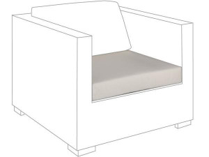 10.00.0543 Подушка для уличного сиденья Sunbrella ecru Mbm