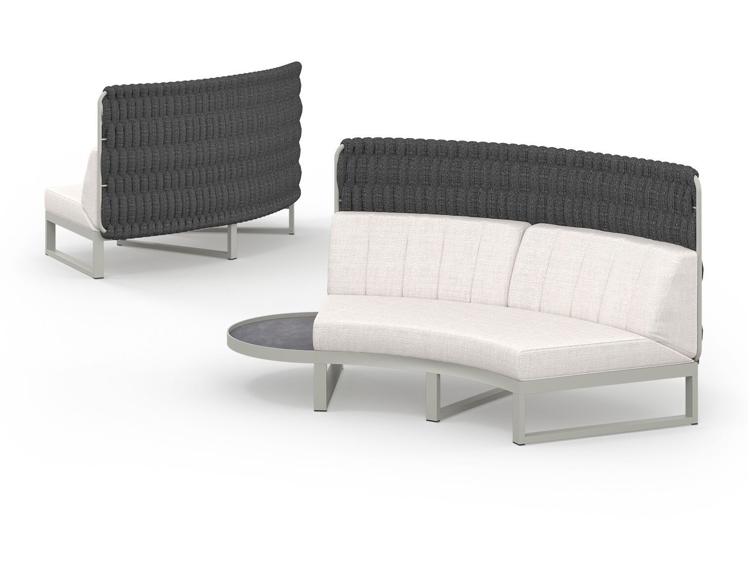 Модульный изогнутый садовый диван из ткани MAMAGREEN Munia ARCH-00141430 - Вид №12