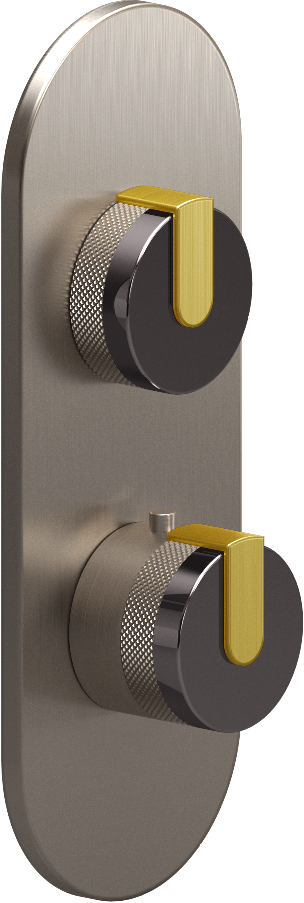 E-8026-R1OXE0-L1BB-BNi-T Планка M-Series с 2 ручками - Внешняя часть GRAFF MOD+