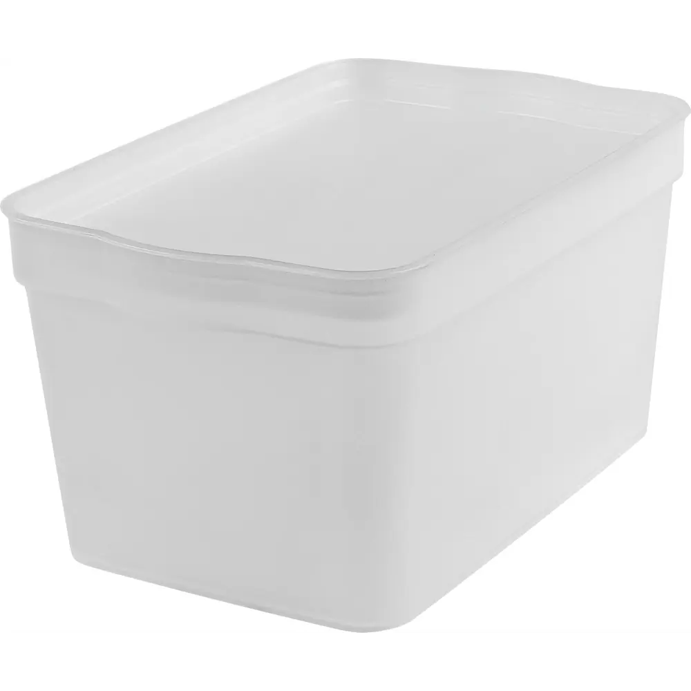 Ящик для хранения Trendy 21.1x14.1x11 см 2.3 л полипропилен белый 89345160 STLM-2075144 Santreyd - Вид №2