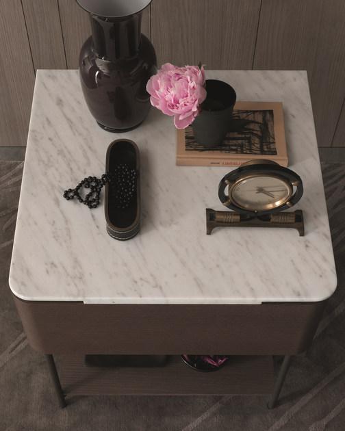 MisuraEmme Деревянная тумбочка с мраморной столешницей Misuraemme sun-id-1402870 - Вид №7