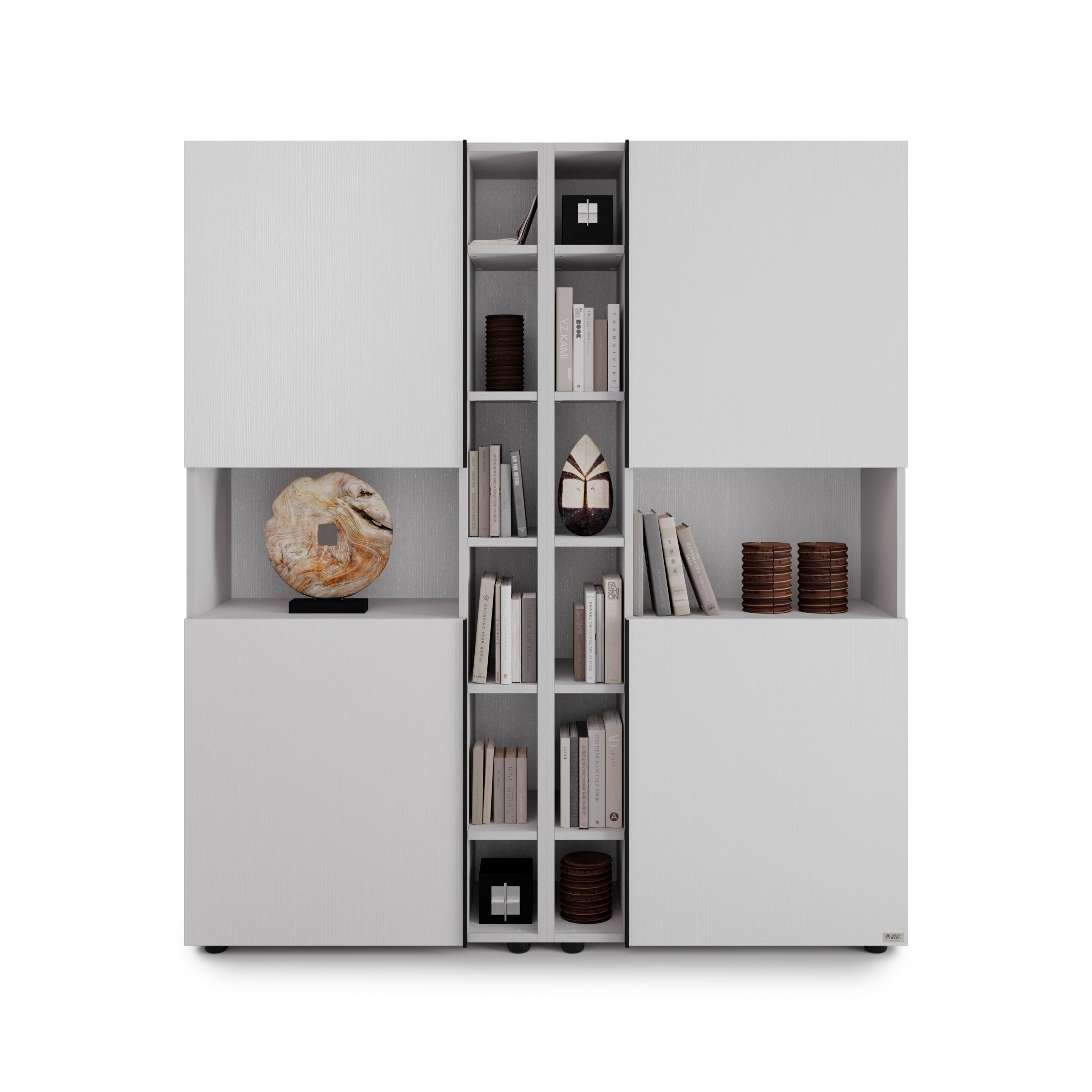 Настенный книжный шкаф из меламинированного материала Mobili Fiver ROMINA ARCH-00138664 - Вид №21