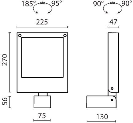 SIMES Светодиодный проектор для улицы Twist sun-id-1364908 - Вид №7