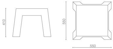 Moca Низкий стул Cubic sun-id-1382082 - Вид №3