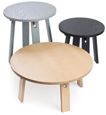 Deadgood Низкий круглый журнальный столик из лакированного ясеня  M1ct m1st  - Вид №2