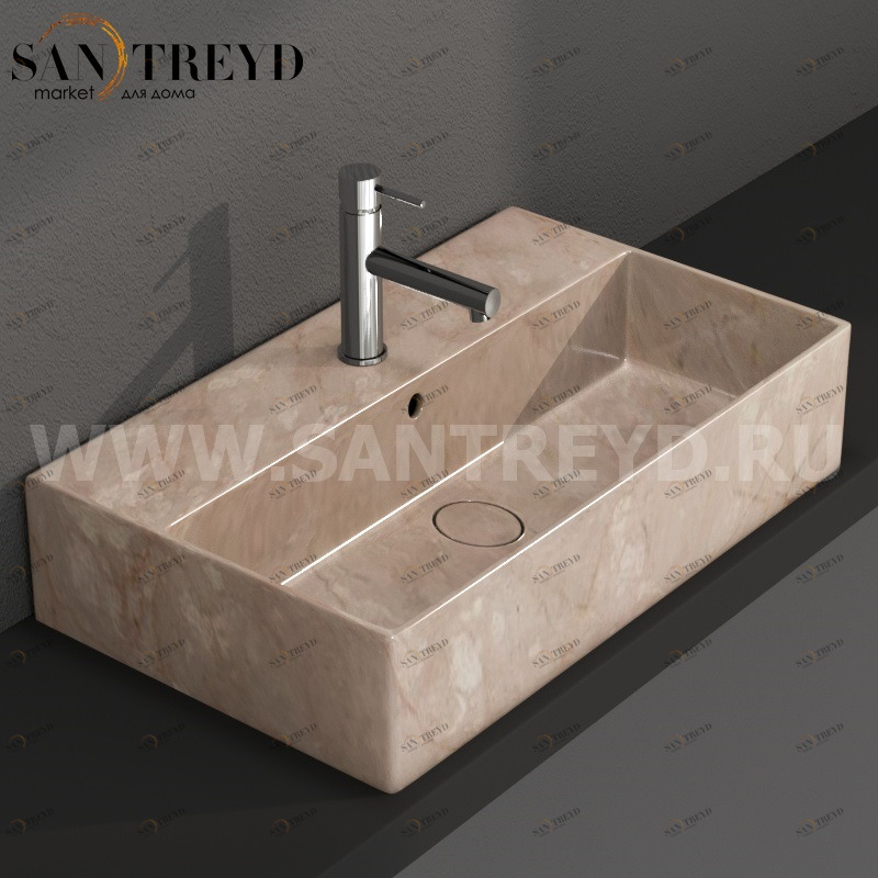 IN061AB Подвесная раковина настенная прямоугольная Ceramica Globo T-EDGE