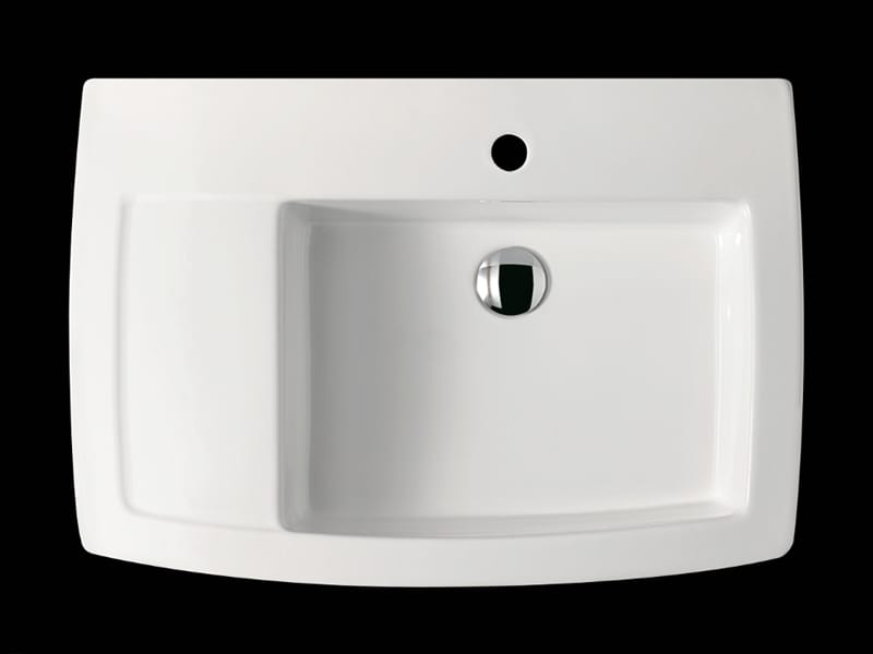 Керамическая прямоугольная раковина с держателем для полотенец Galassia SA.02 ARCH-00000010 - Вид №2