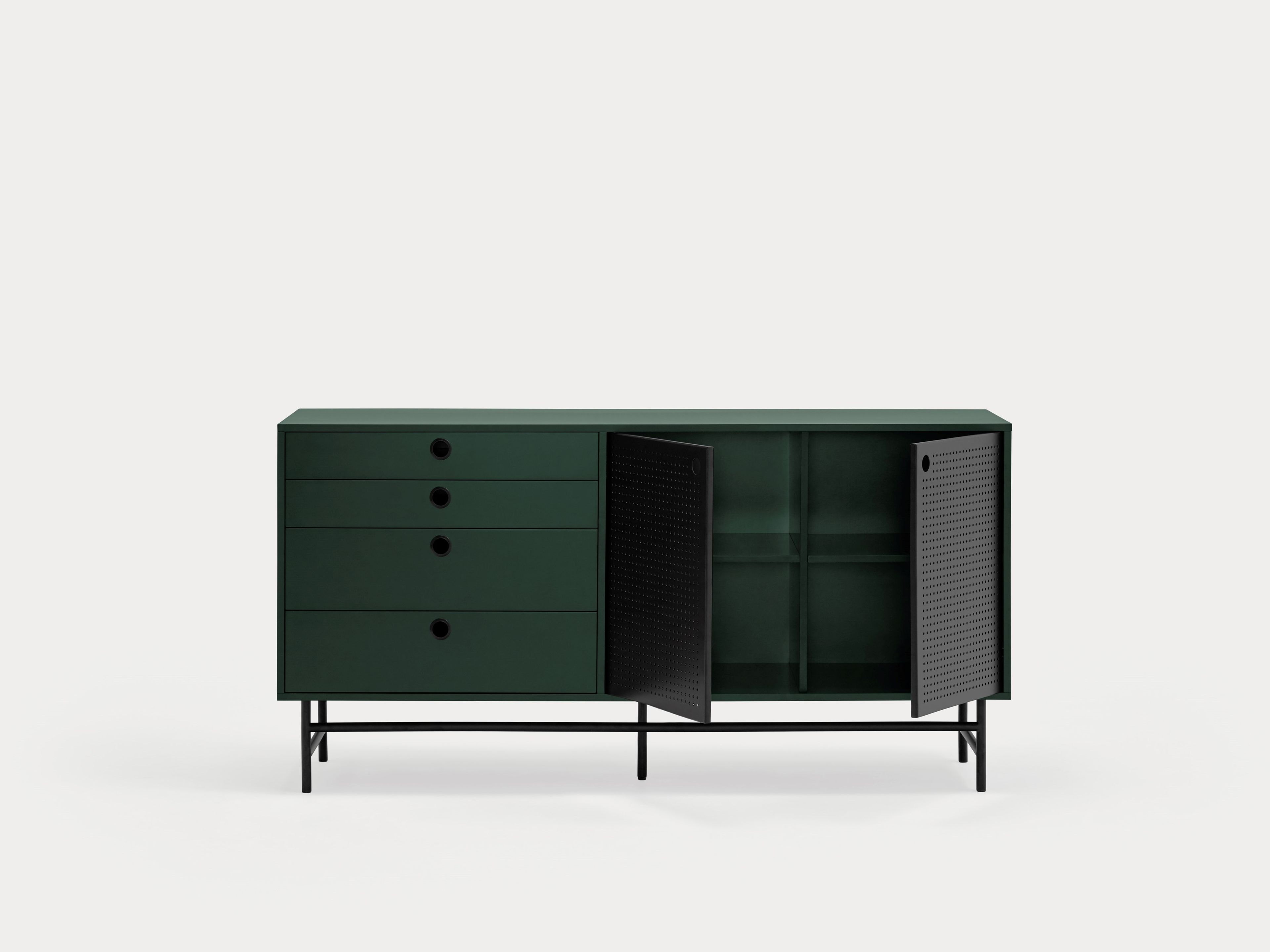 Шкаф из МДФ с распашными дверцами и ящиками TEULAT точка ARCH-00015987 - Вид №3