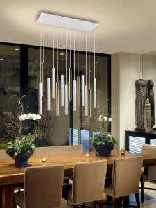 085353 Подвесной светильник 14L белый/золотой DIM Schuller Varas