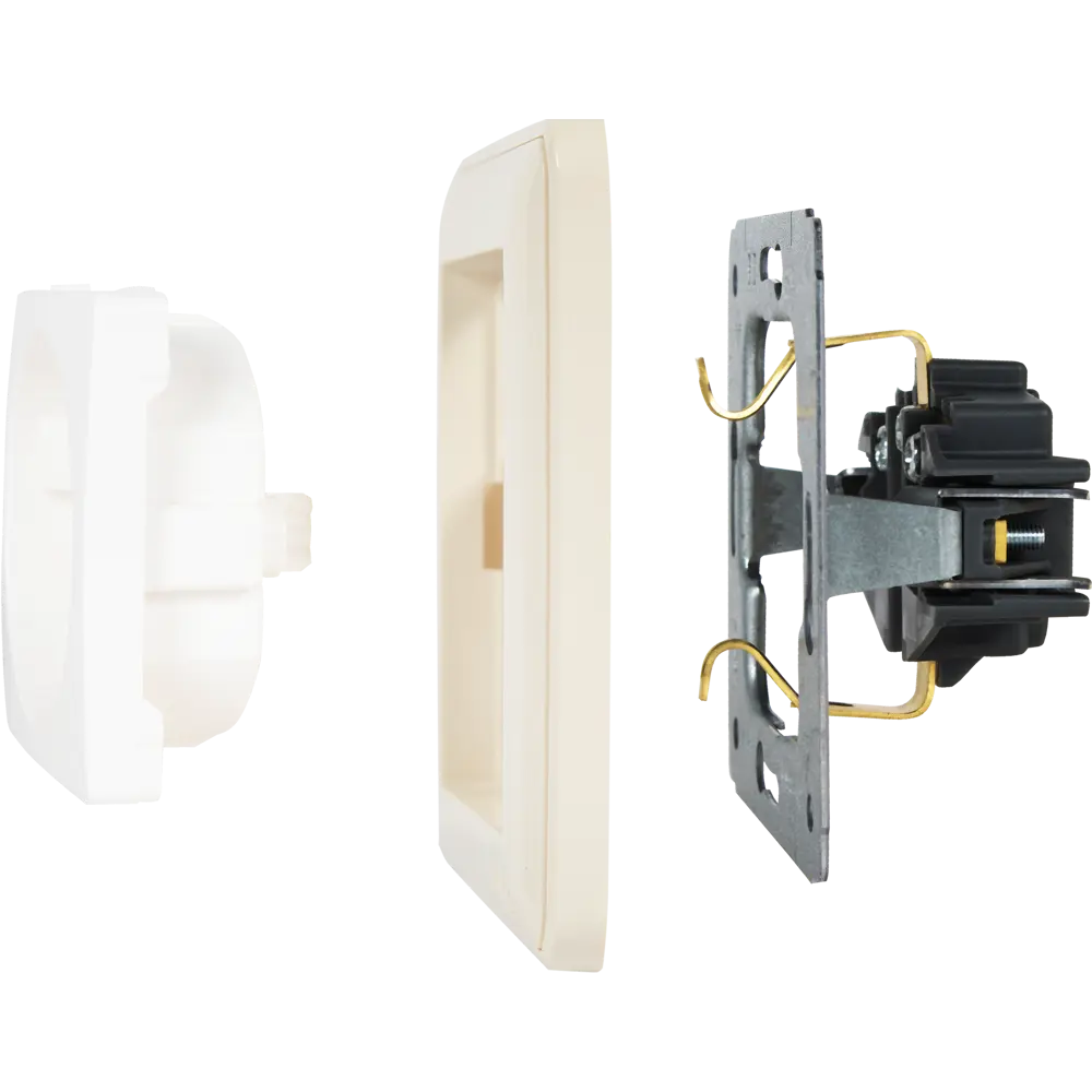 Рамка SYSTEME ELECTRIC W59 для розеток и выключателей на 4 модуля, слоновая кость 18799404 STLM-0012761 - Вид №3