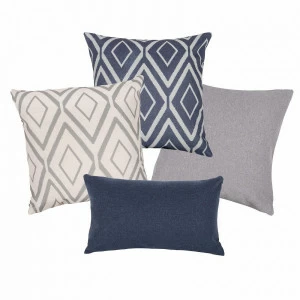 Комплект чехлов для подушек ELZA ULTIMA ARBEN DECOR MAGIC ОРНАМЕНТ 321821 Серый;белый;синий