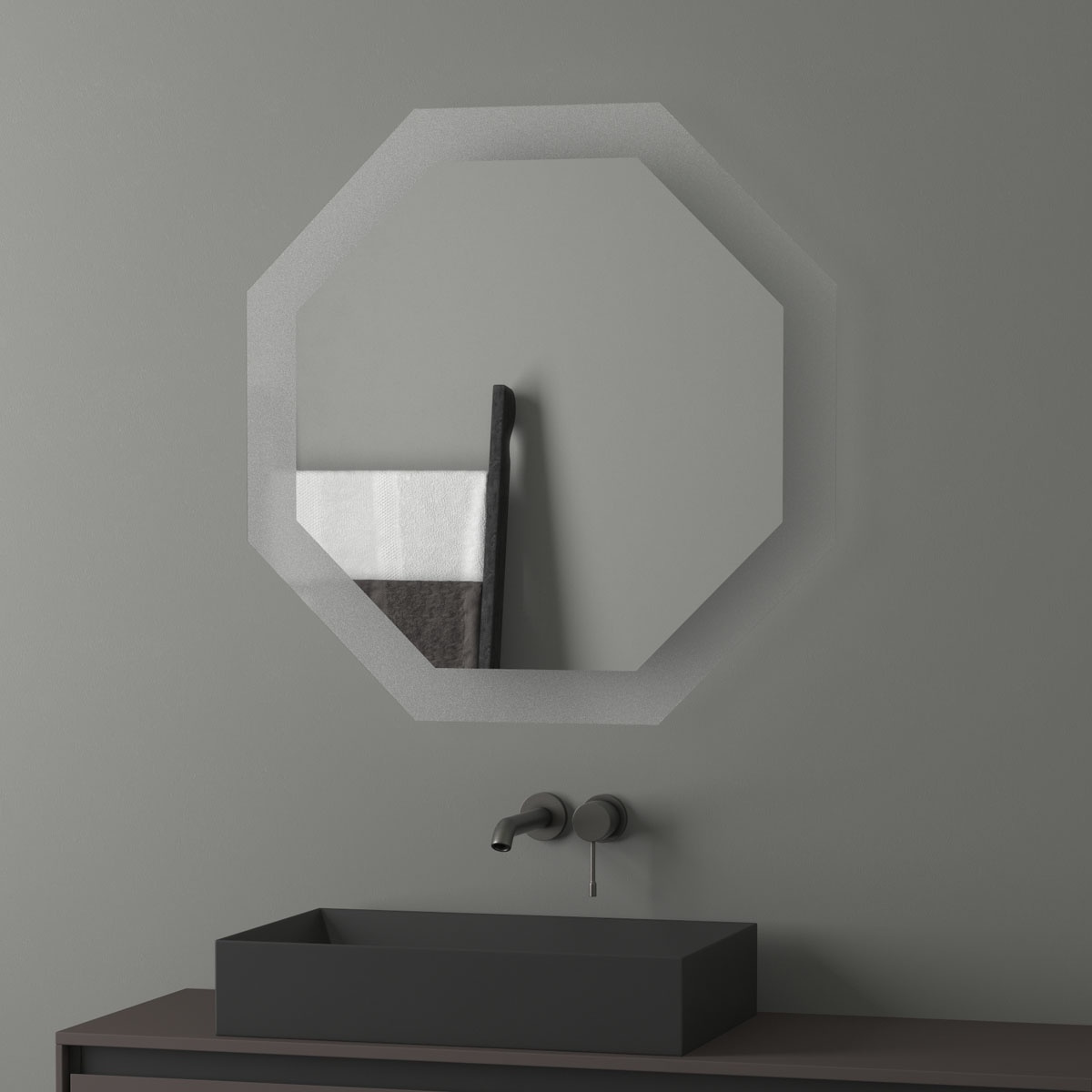 BY 2505 Зеркало с LED-подсветкой 25,5 W EVOFORM Ledshine - Вид №4