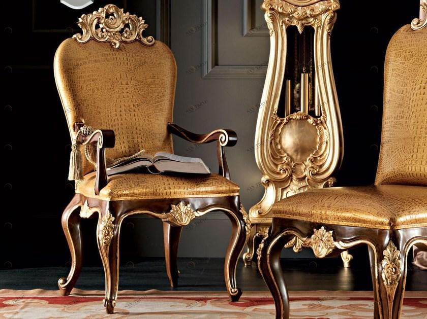 Modenese Gastone Мягкое кожаное кресло с подлокотниками Villa venezia sun-id-1470691