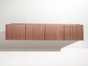 Металлический подвесной шкаф с распашными дверями