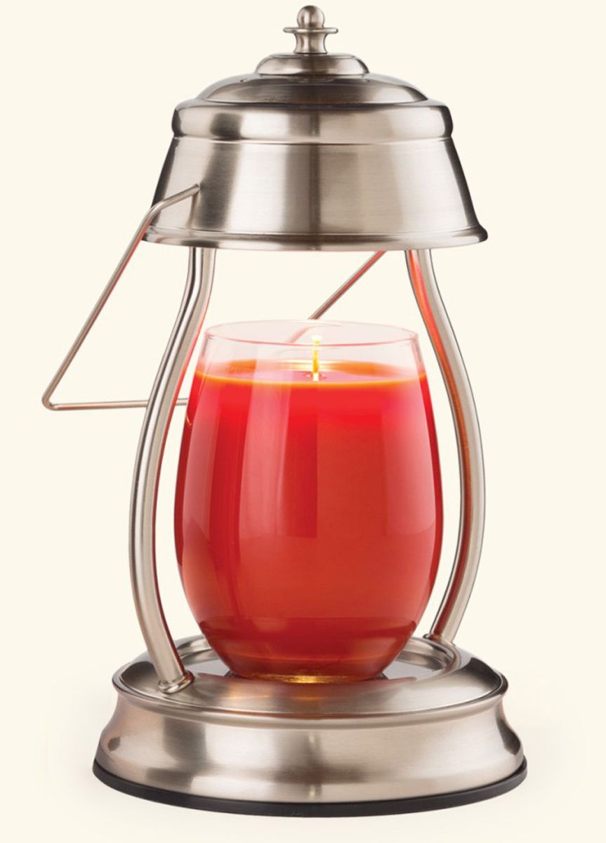 Электрическая лампа для ароматизации "Фонарь Ураган" никель CANDLE WARMERS  268143 Серебро  - Вид №1