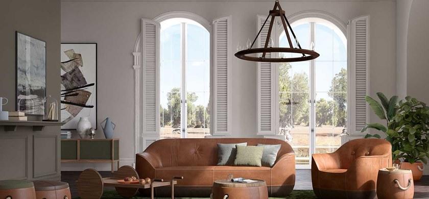 Natuzzi Кожаная люстра sun-id-1433040 - Вид №2