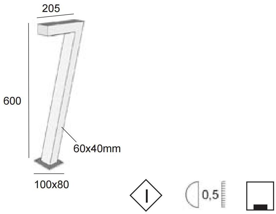 BEL-LIGHTING Светодиодный металлический столбик  8065  - Вид №5