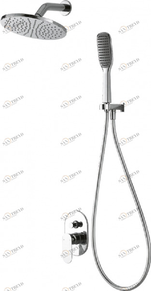 Встраиваемый смеситель с душевым набором GINA F865104C-A-ENG bravat