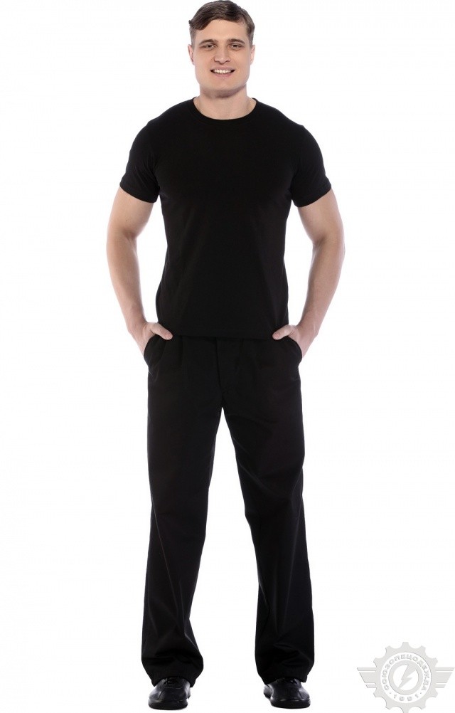 4958221 Футболка черная  Одежда для официантов  размер XS (42-44) Спецодежда  - Вид №8