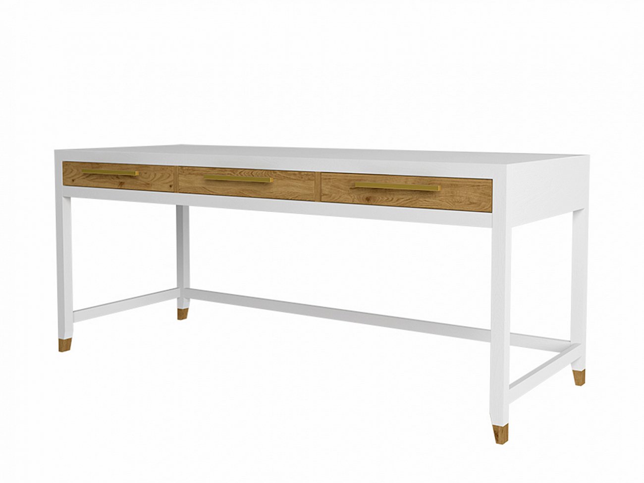 Письменный стол белый с деревянными ящиками большой 180 см N2 Arnika FURNITERA ПИСЬМЕННЫЕ СТОЛЫ ARNIKA 120353 Белый  - Вид №1