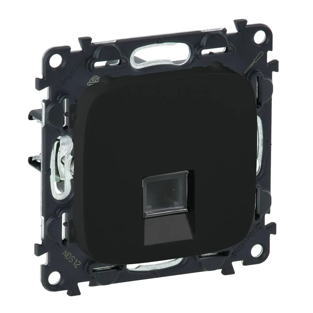 Розетка компьютерная Legrand VLN-A RJ45 CAT5E UTP цвет антрацит-розовый 82763032 STLM-2192267 Valena Allure - Вид №1