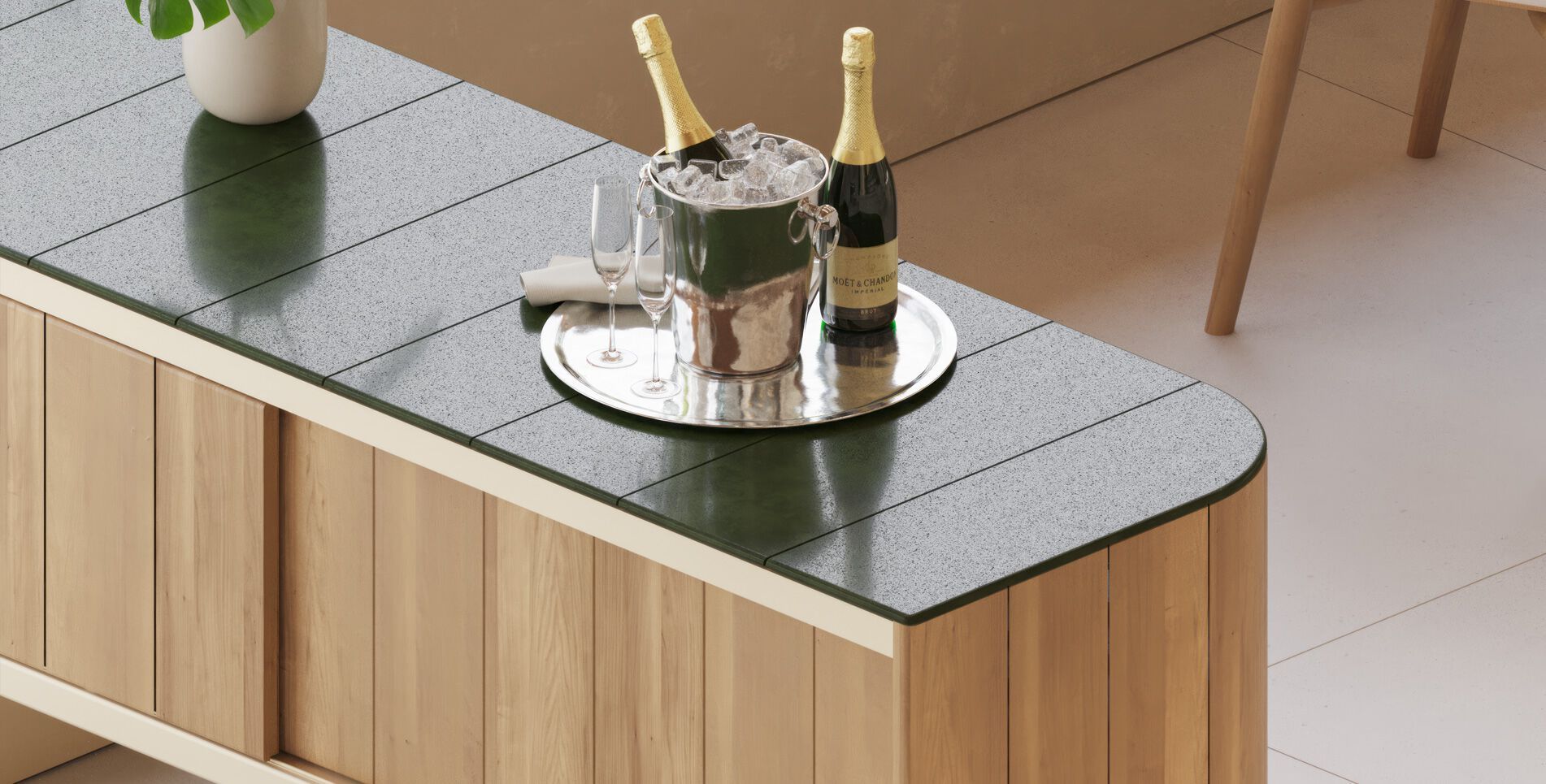 Деревянный шкаф с раздвижными дверями Punt тень ARCH-00133901 - Вид №3