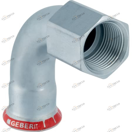 GEBERIT 20560 Переходной отвод Geberit Mapress из углеродистой стали 90°, с внутренней резьбой 