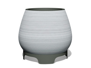 Рециркулированный пластичный круглый плантатор