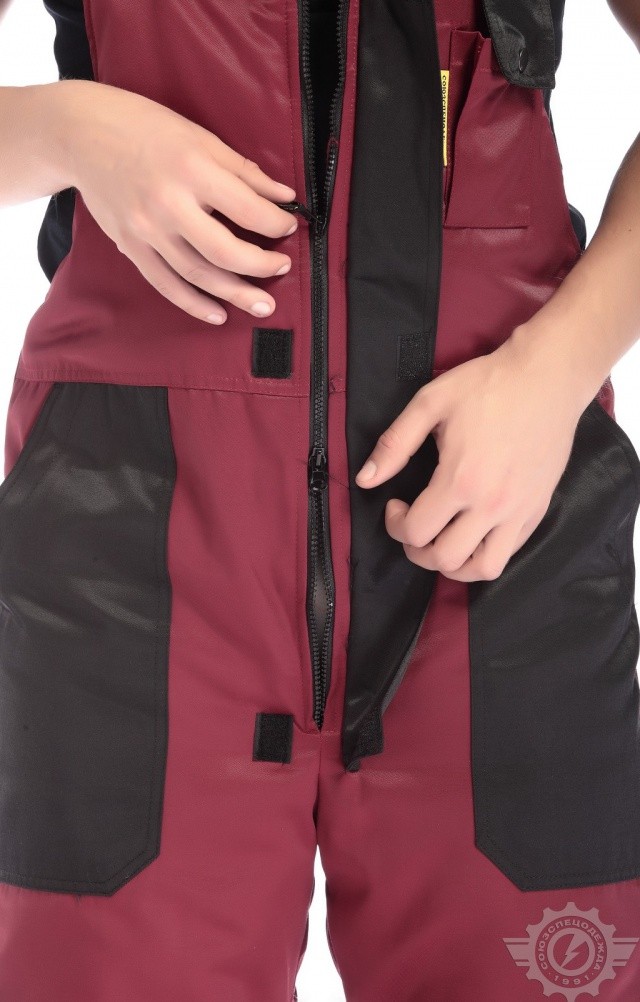 61590 Костюм "Сатурн" зимний бордо  Зимняя спецодежда  размер 56-58/182-188  - Вид №17