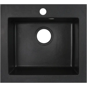 Мойка Delinia 48х44 см цвет антрацит, кварц