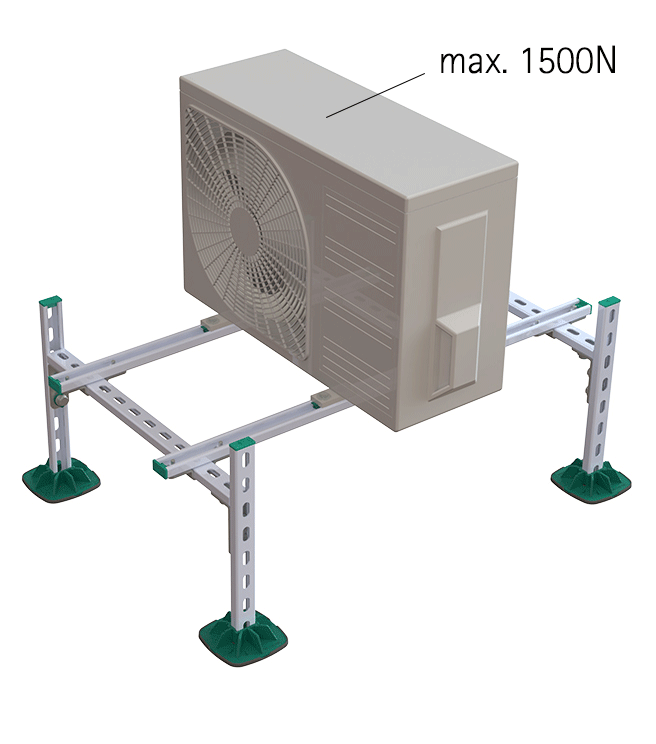 67685532 BIS Yeti® 130 Frame Set для монтажа лёгких конструкций на кровле walraven  - Вид №2