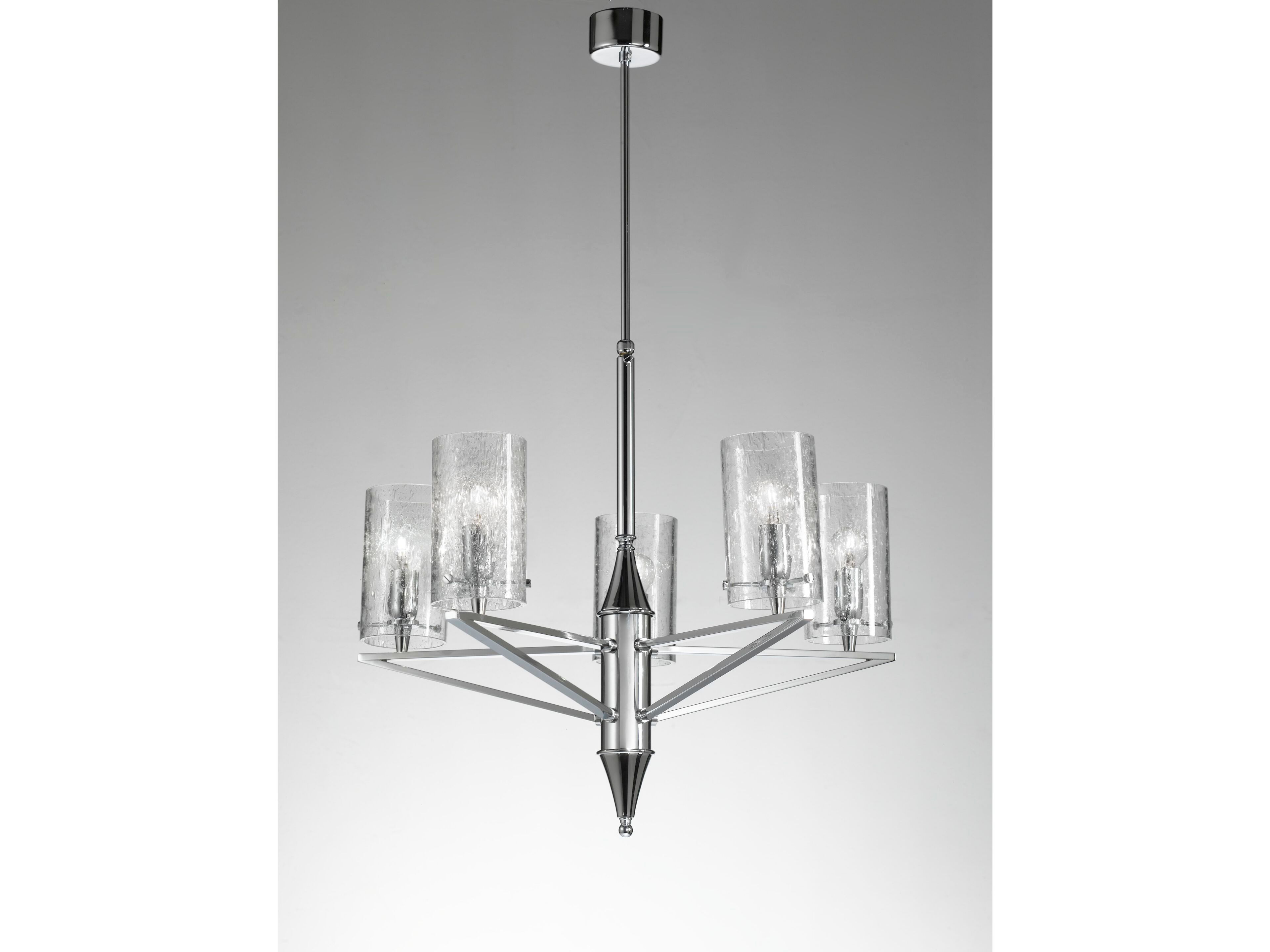 Подвесной светильник из латуни и гранулированного стекла Cremasco Illuminazione 7408/5L ARCH-00103188 - Вид №1