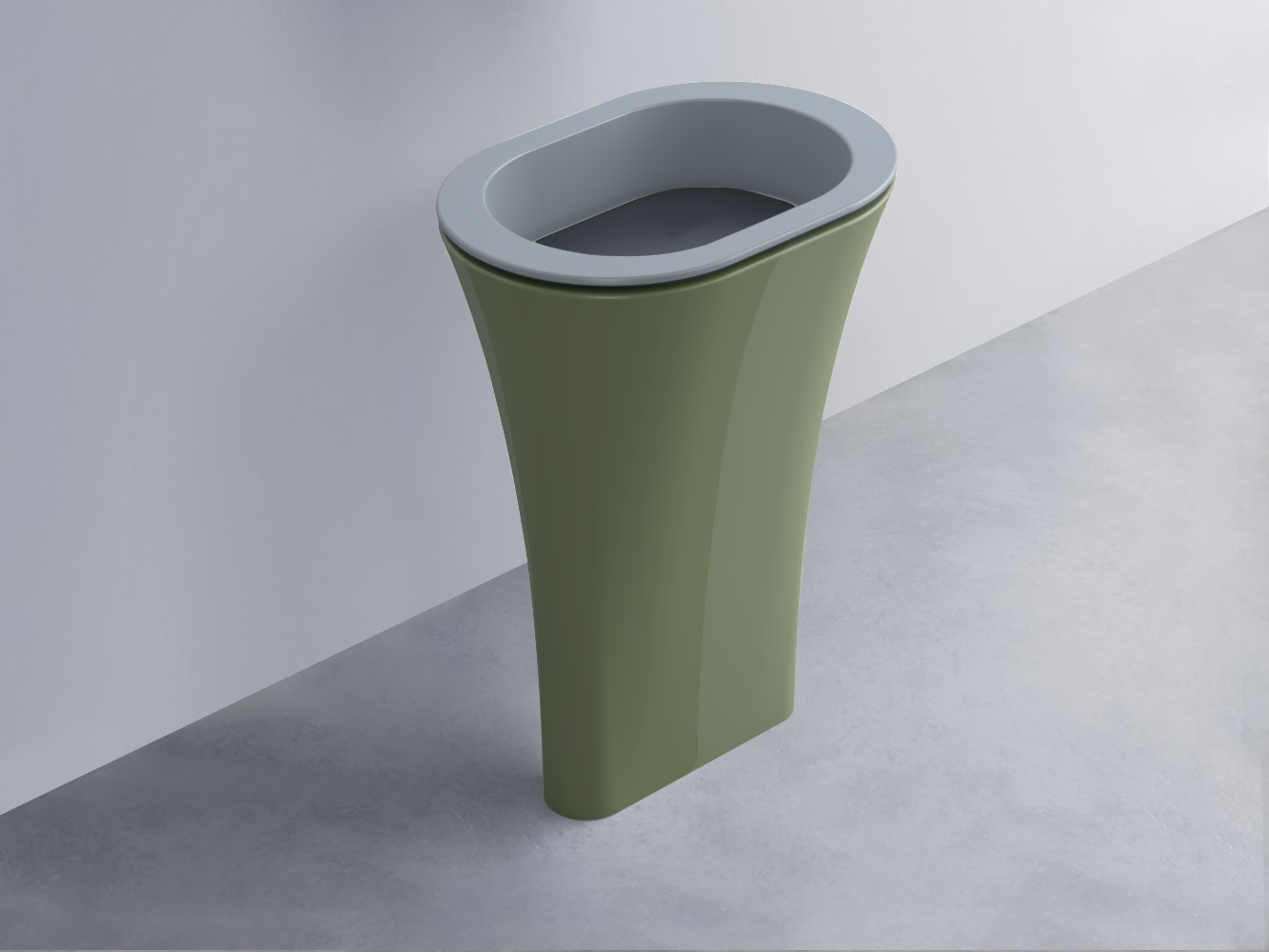 AMLA65-BR+AMPILO-BA+AMCOLO-AG Раковина Amedeo Ovale отдельностоящая cielo Enjoy + Amedeo Ceramica Cielo