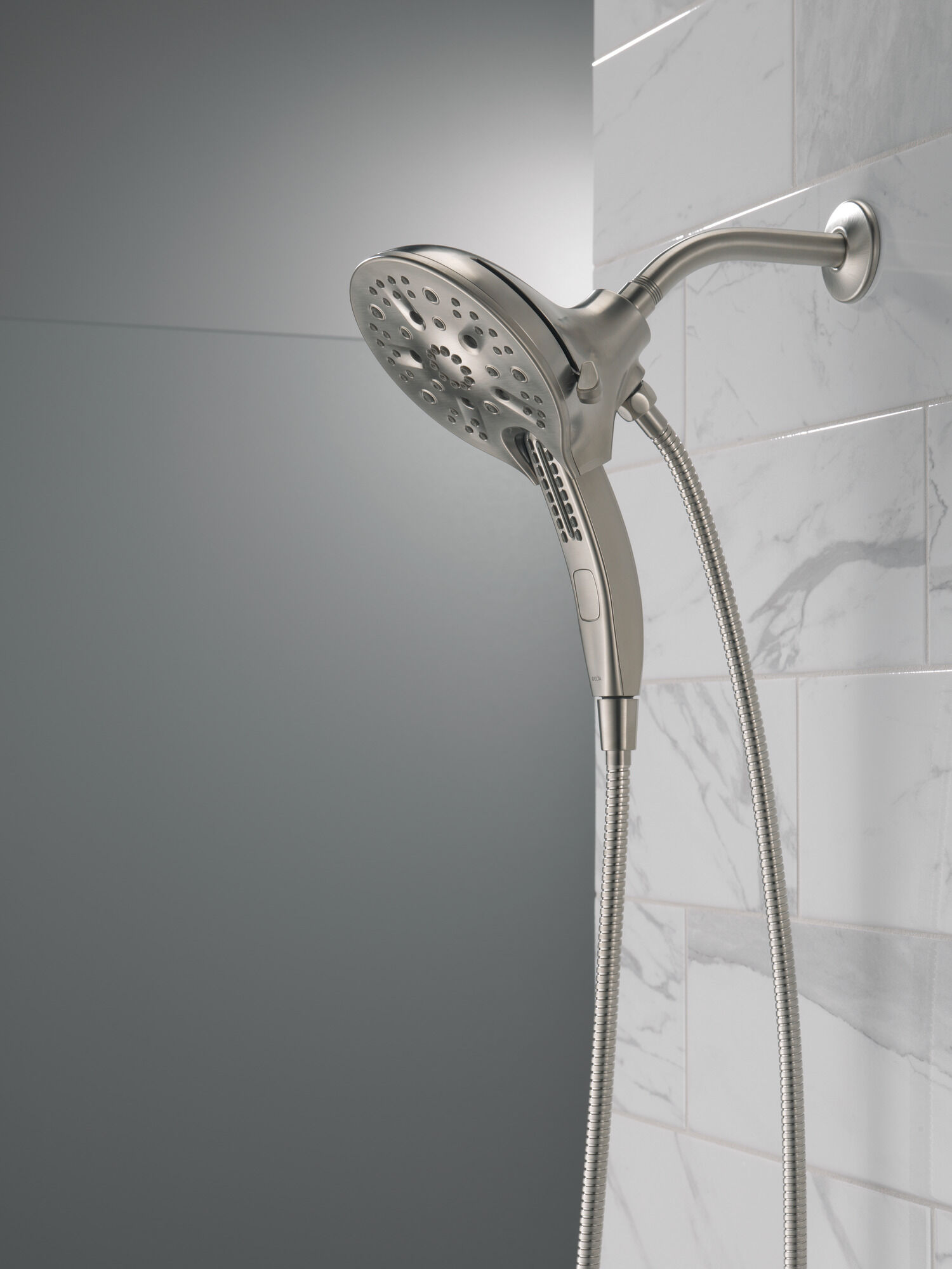 58620-SS25-PK In2ition® H2Okinetic® Душ два в одном с 5 настройками Delta Faucet Universal Showering Нержавеющая сталь  - Вид №21