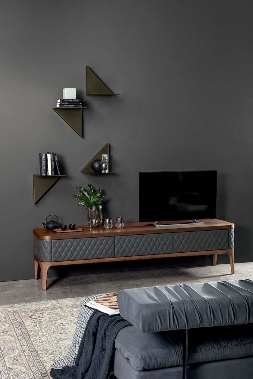 Tonin Casa Деревянная тумба под ТВ с откидными дверцами Tiffany T6446 - t6447 - Вид №3