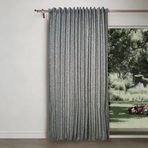 Штора на ленте со скрытыми петлями Firo 200x280 см цвет черно-белый
