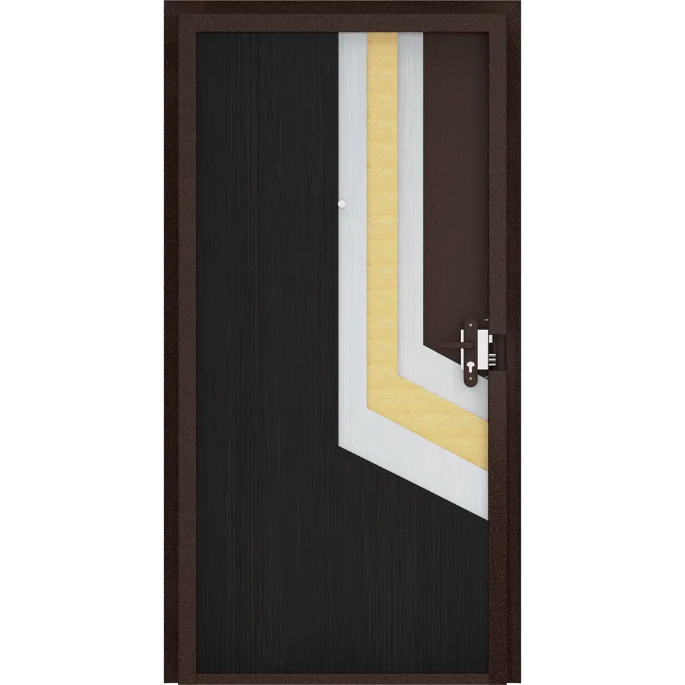 Дверь входная металлическая Ламистайл, 880 мм, правая, цвет венге DOORHAN STLM-2172605 - Вид №4