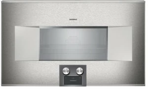 Gaggenau Комбинированный духовой шкаф из нержавеющей стали и стекла Serie 400 Bs484112