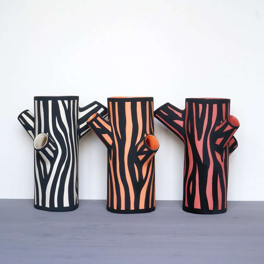 Ваза Tree Trunk M оранжевая Hay 401681 - Вид №4